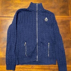 LAUREN RALPH LAUREN ZIP UP SWEATER
